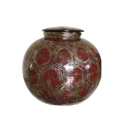 Urne funéraire en céramique laquée